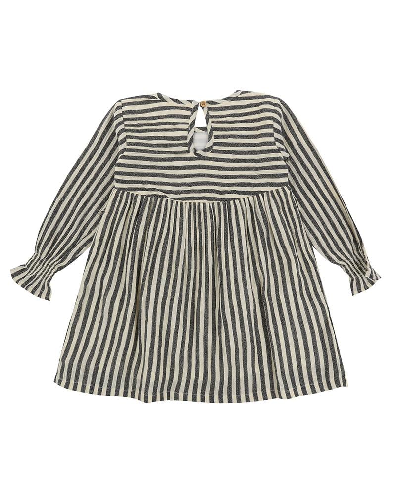 organic cotton Beige Stripe Print Dress - image 4
