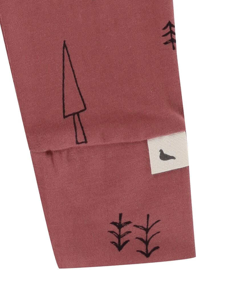 organic cotton Red Forest Print Leggings - image 3