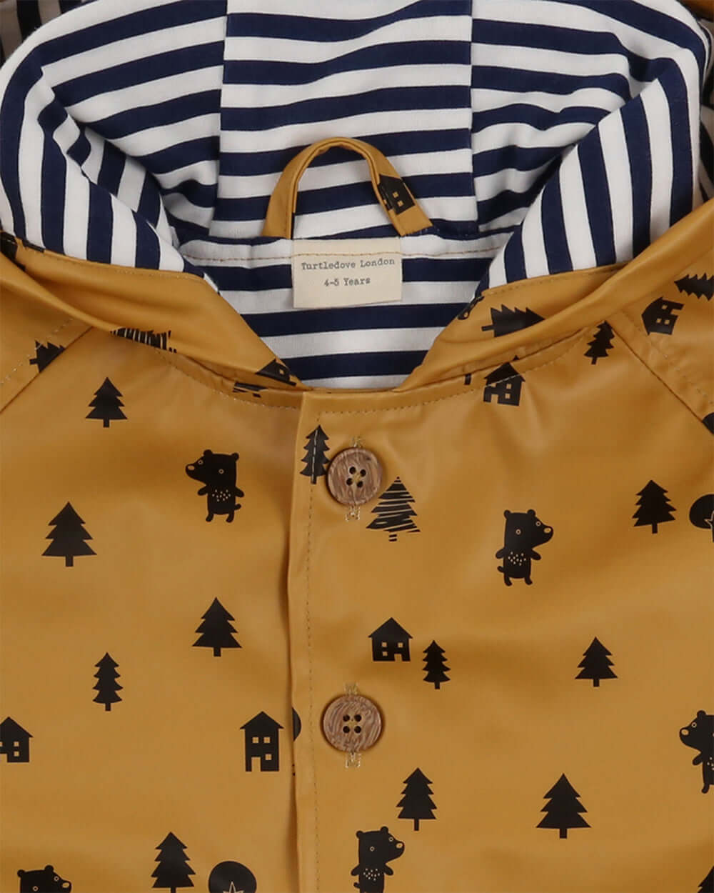 Long-lasting sustainable recycled kids raincoat