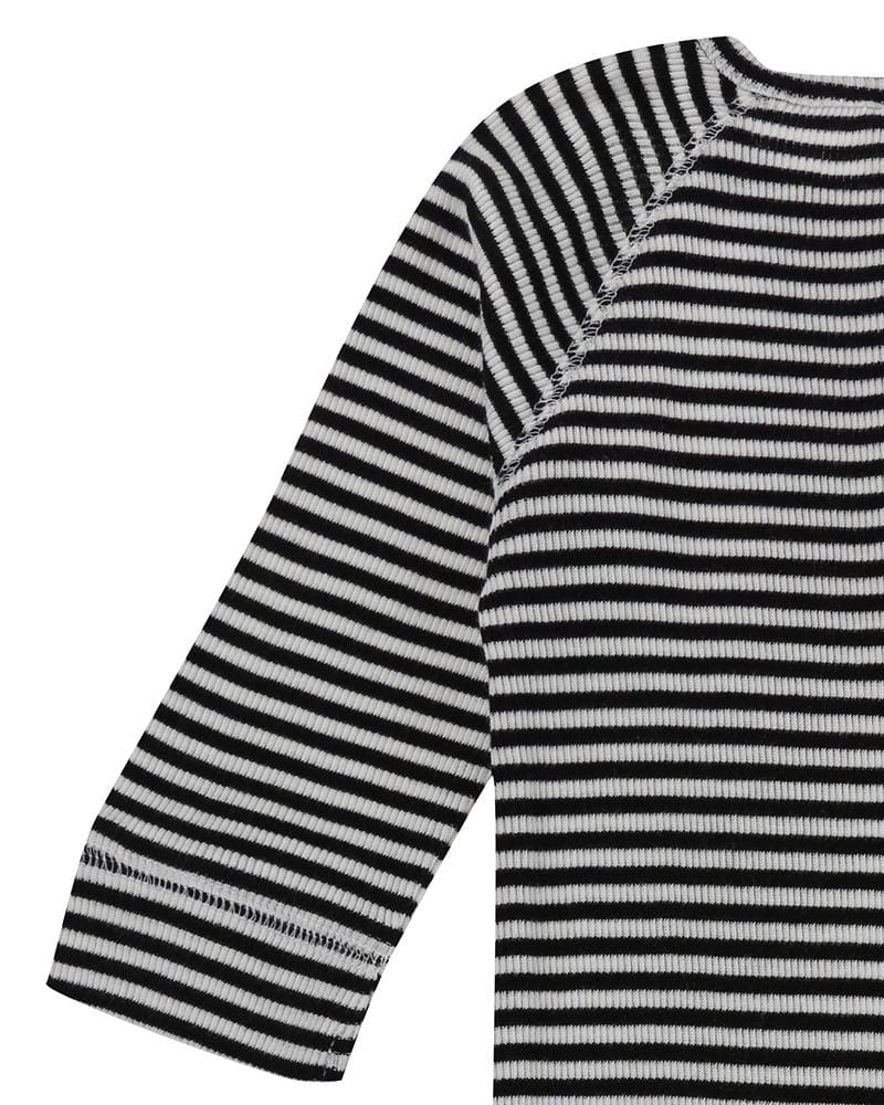 organic cotton Multicolour Stripe Print Rib Romper - image 5