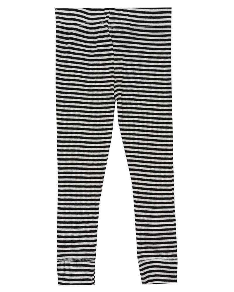 Multicolour Stripe Print Rib Leggings - image 4