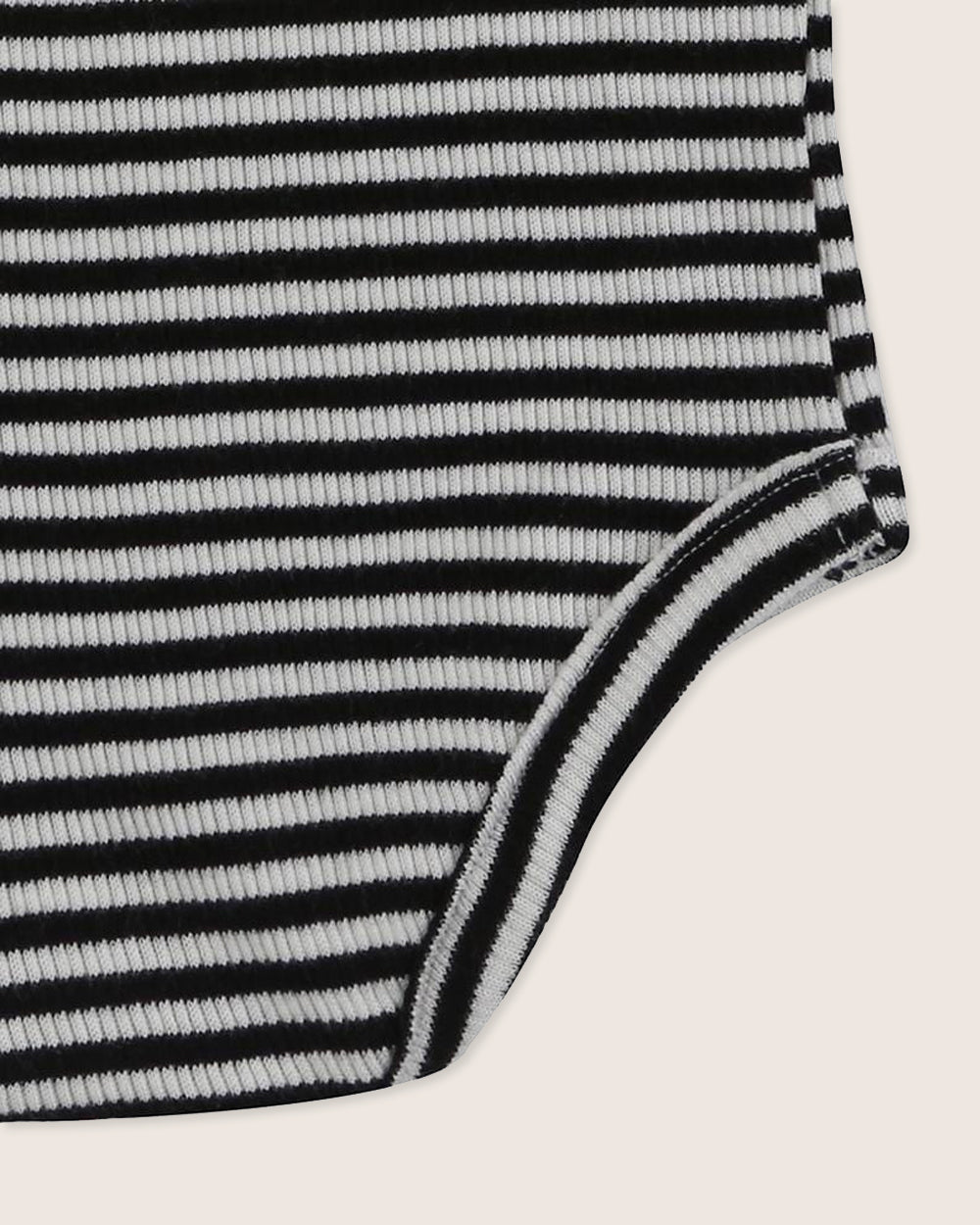 Multicolour Stripe Print Rib Bodysuit - image 4