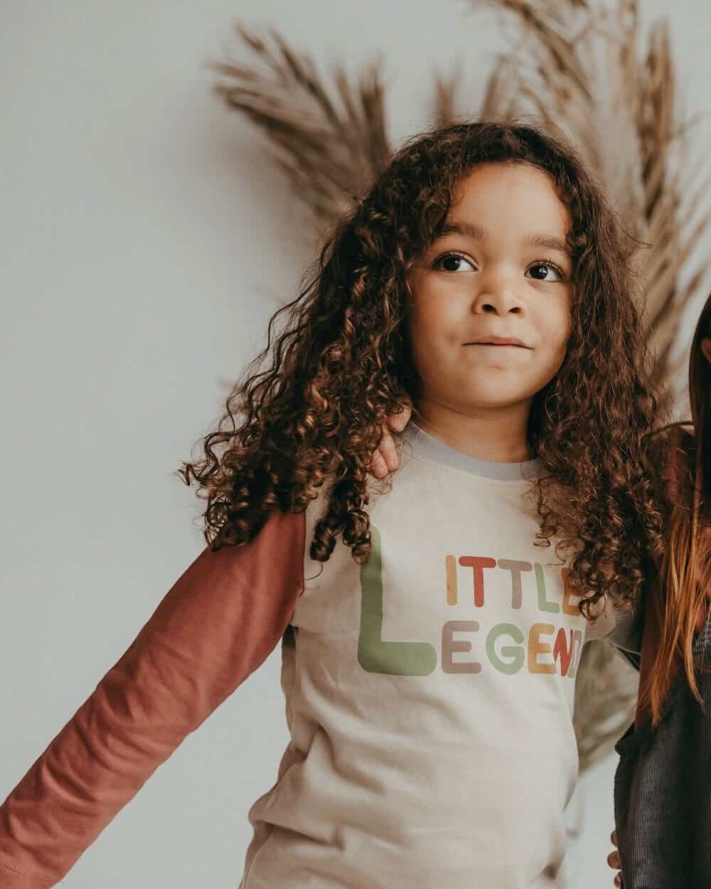 organic cotton Brown Little Legends Slogan Print Top - image 1