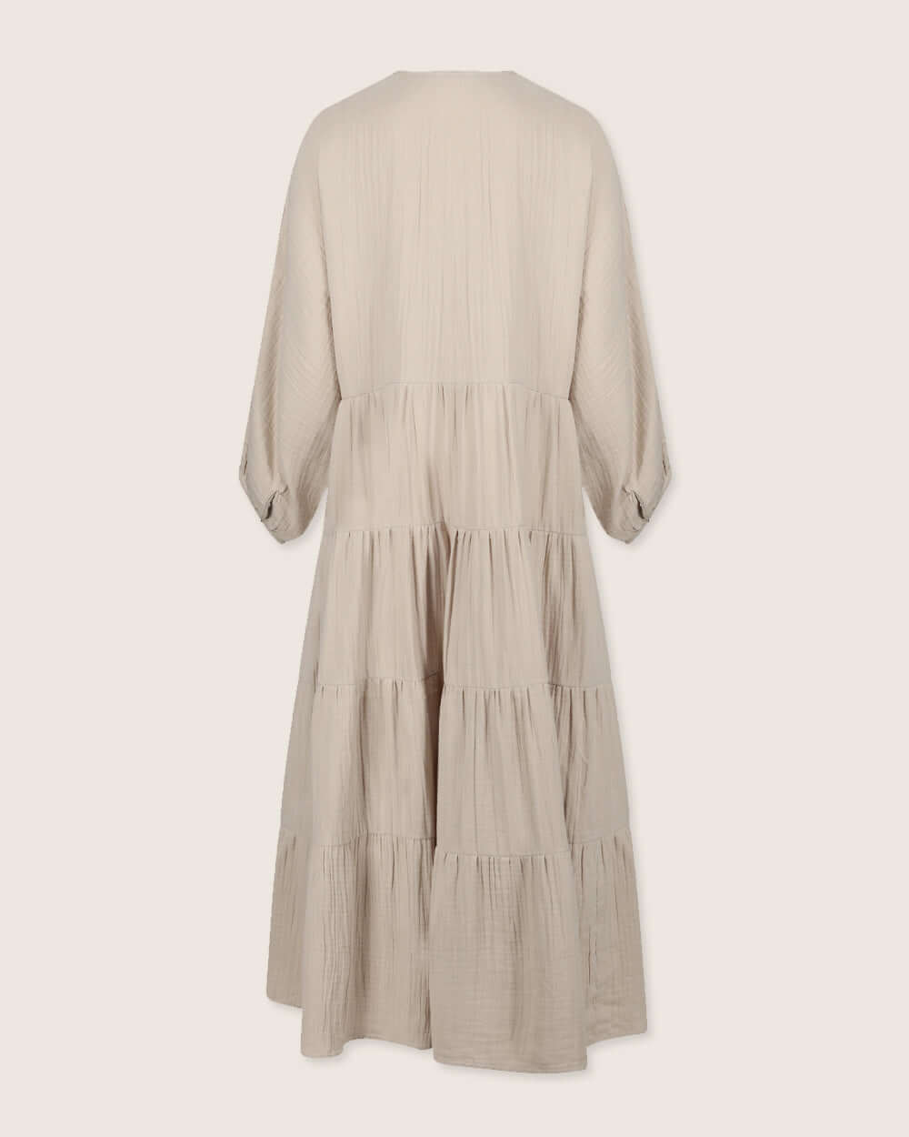 organic cotton Ella Beige Maxi Dress - image 4