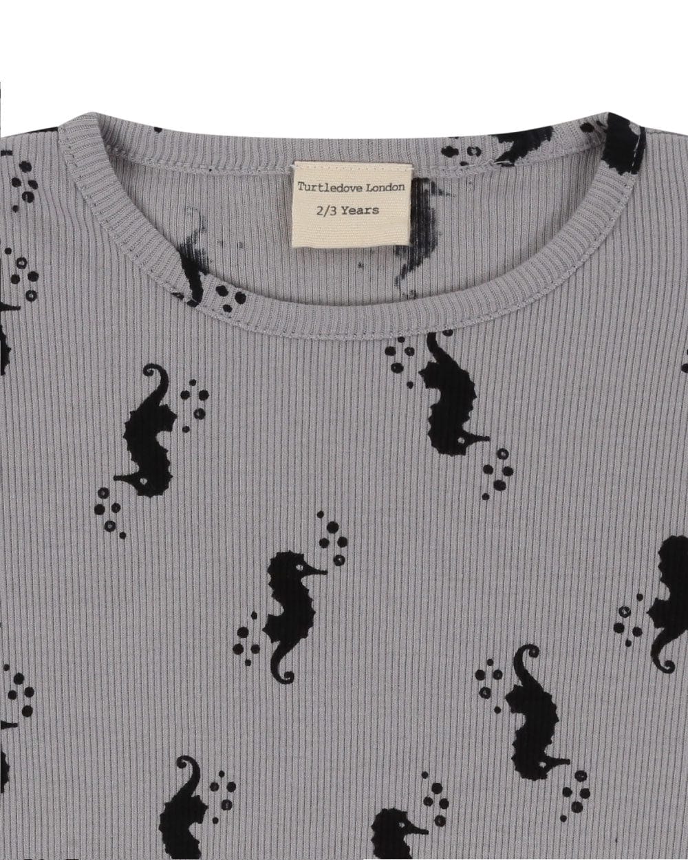 organic cotton Grey Seahorse Print T-Shirt & Short Set - image 4