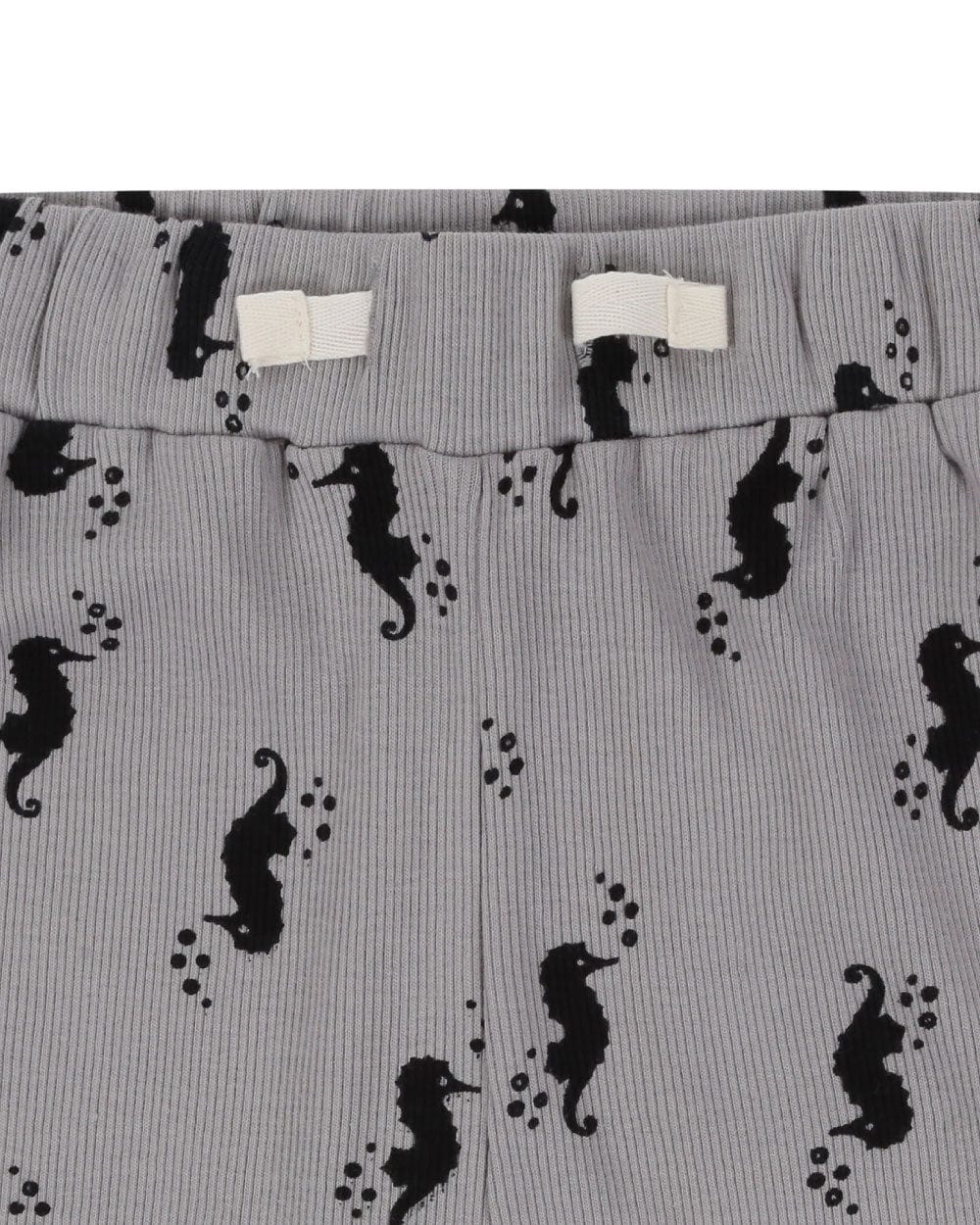 organic cotton Grey Seahorse Print T-Shirt & Short Set - image 6