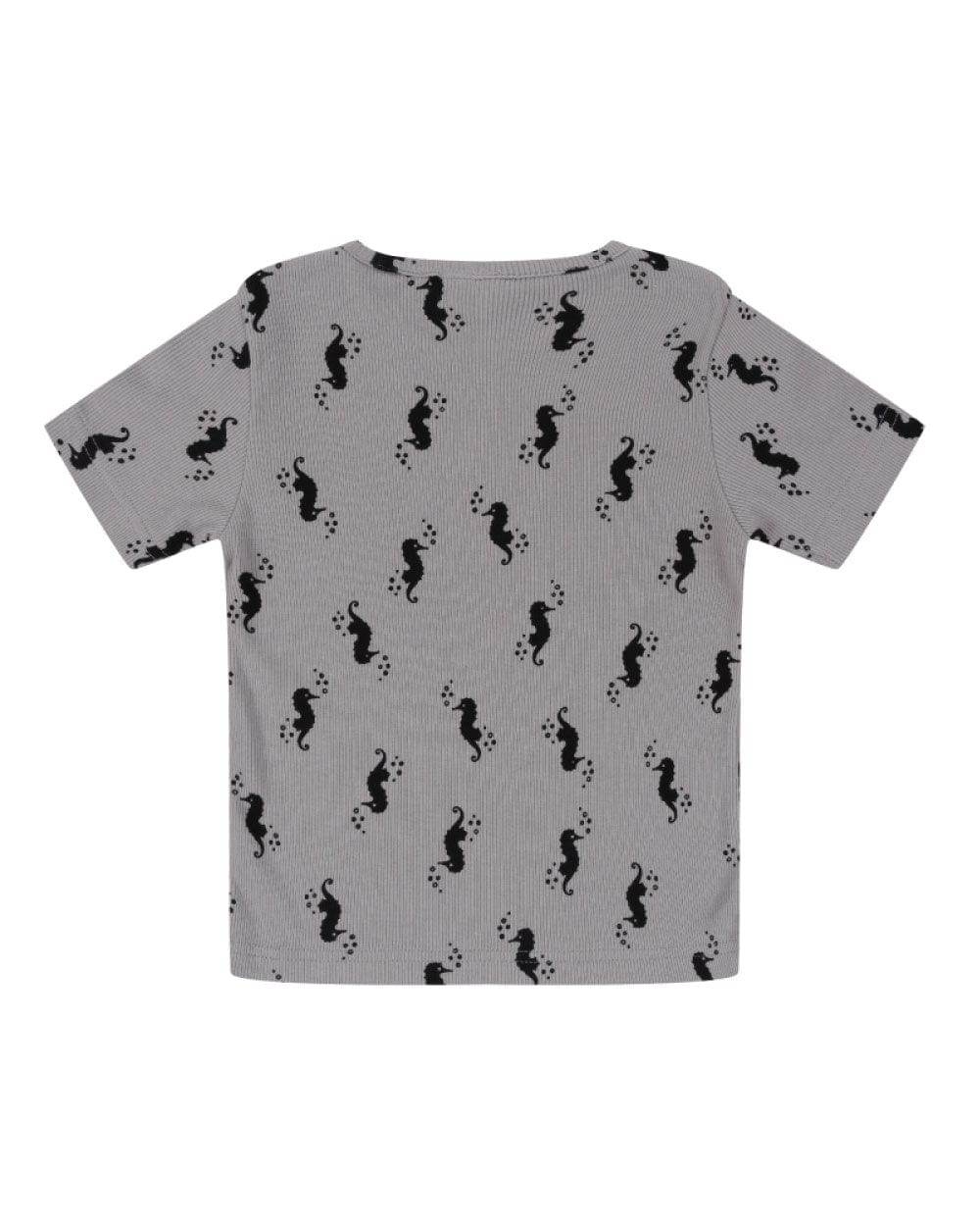 organic cotton Grey Seahorse Print T-Shirt & Short Set - image 7