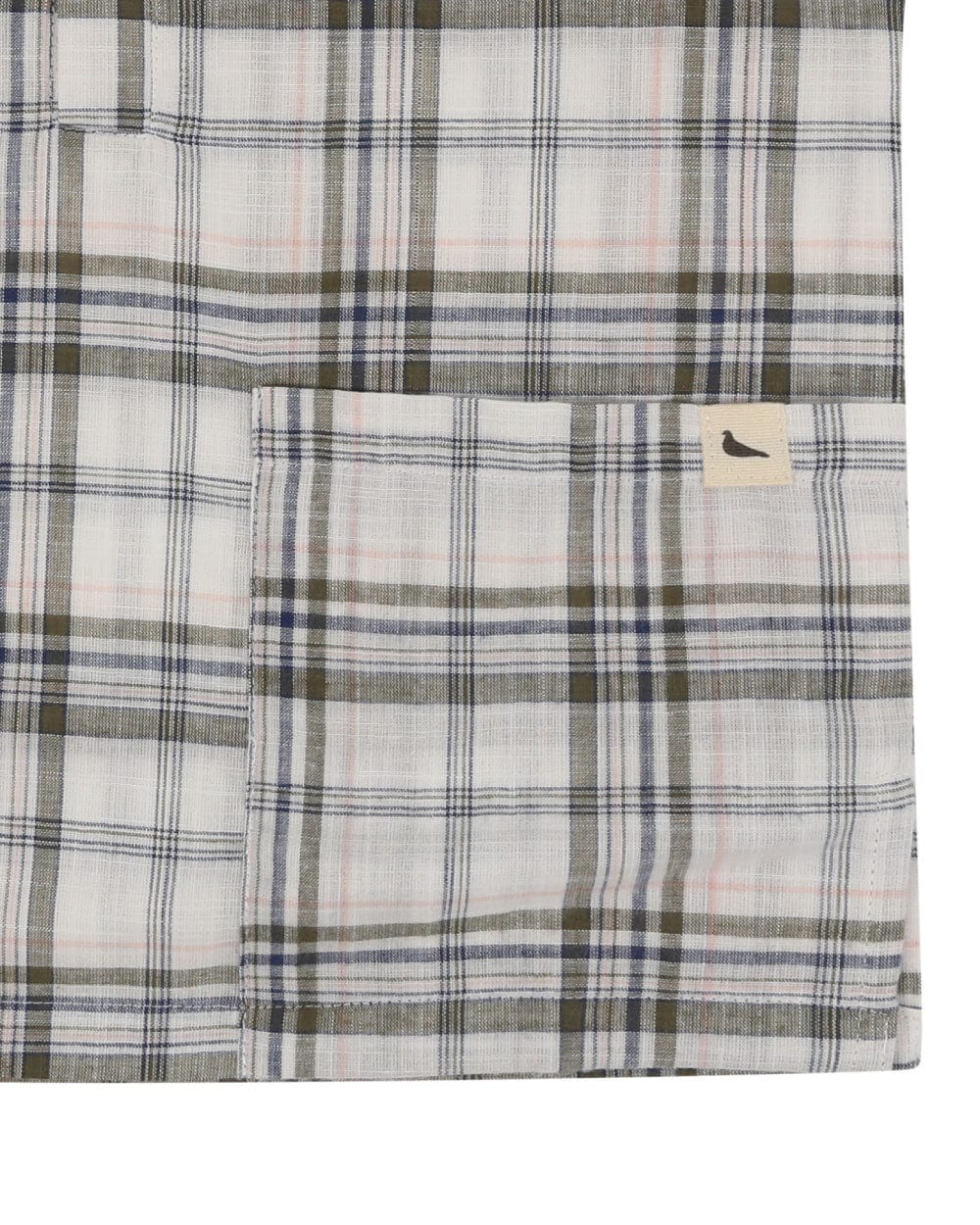 Multicolour Check Print Mandarin Collar Shirt - image 3