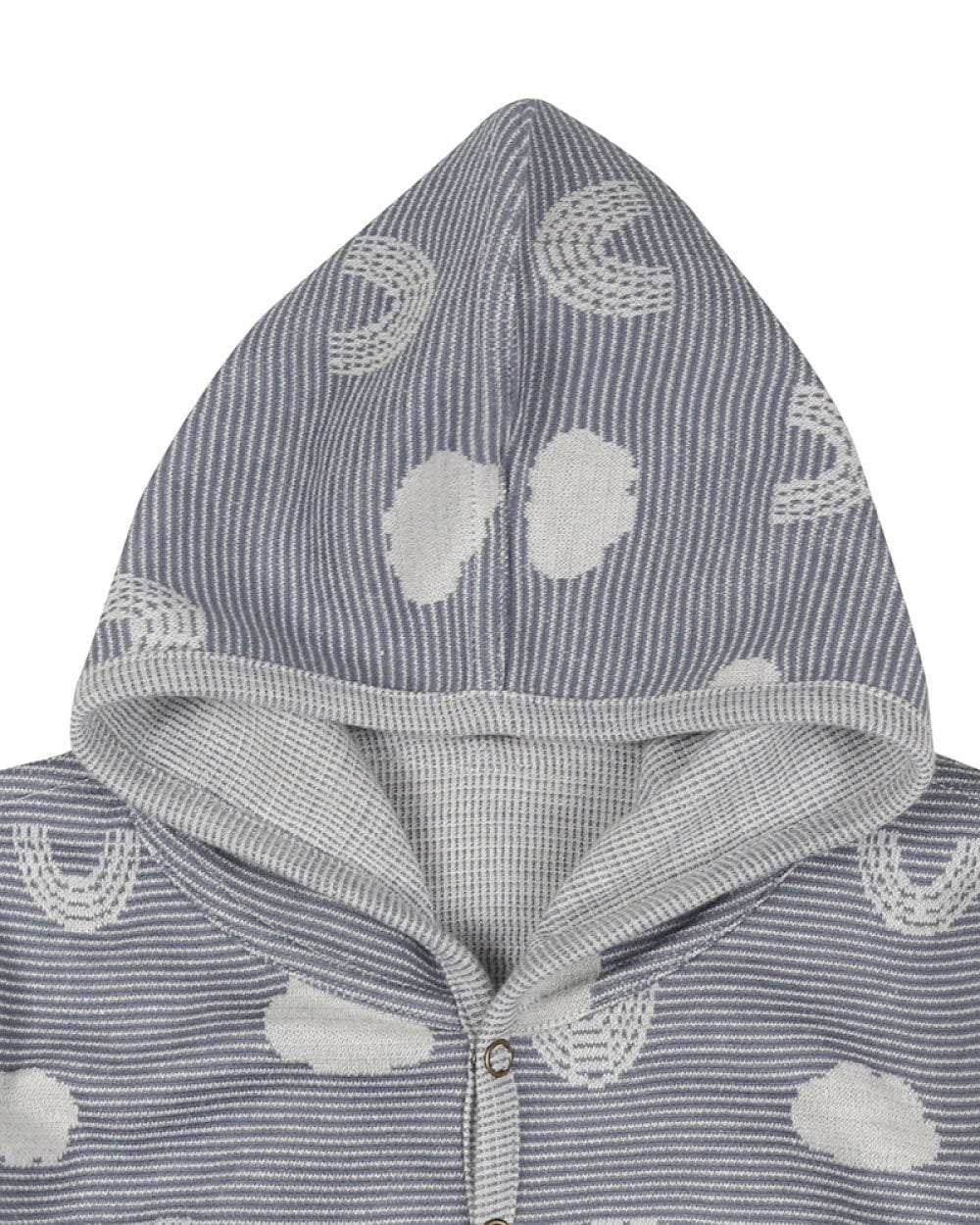 Grey Cloud Print Reversible Hoodie - image 8