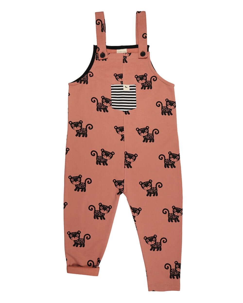 Orange Cub Print Dungarees - image 2