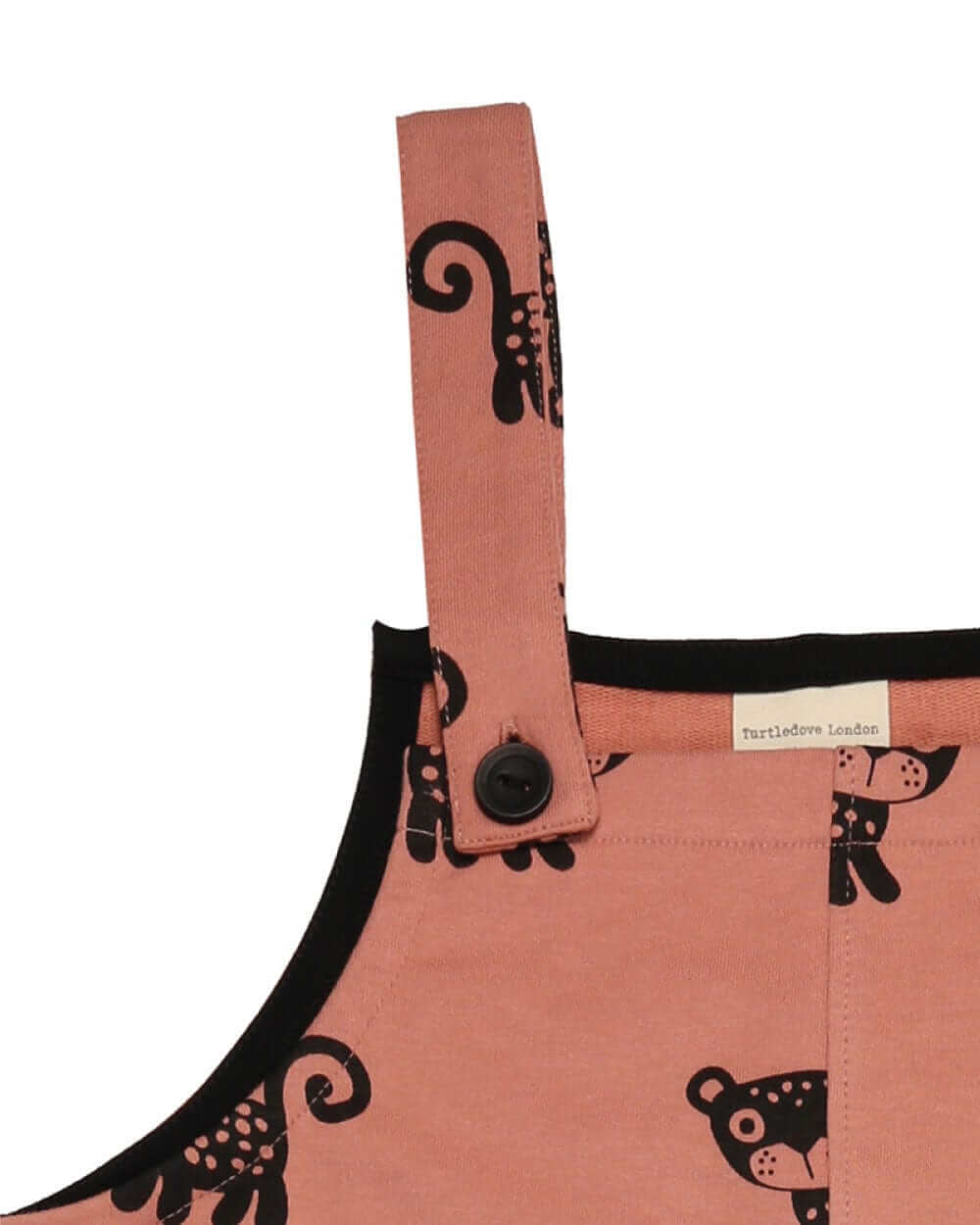 Orange Cub Print Dungarees - image 5