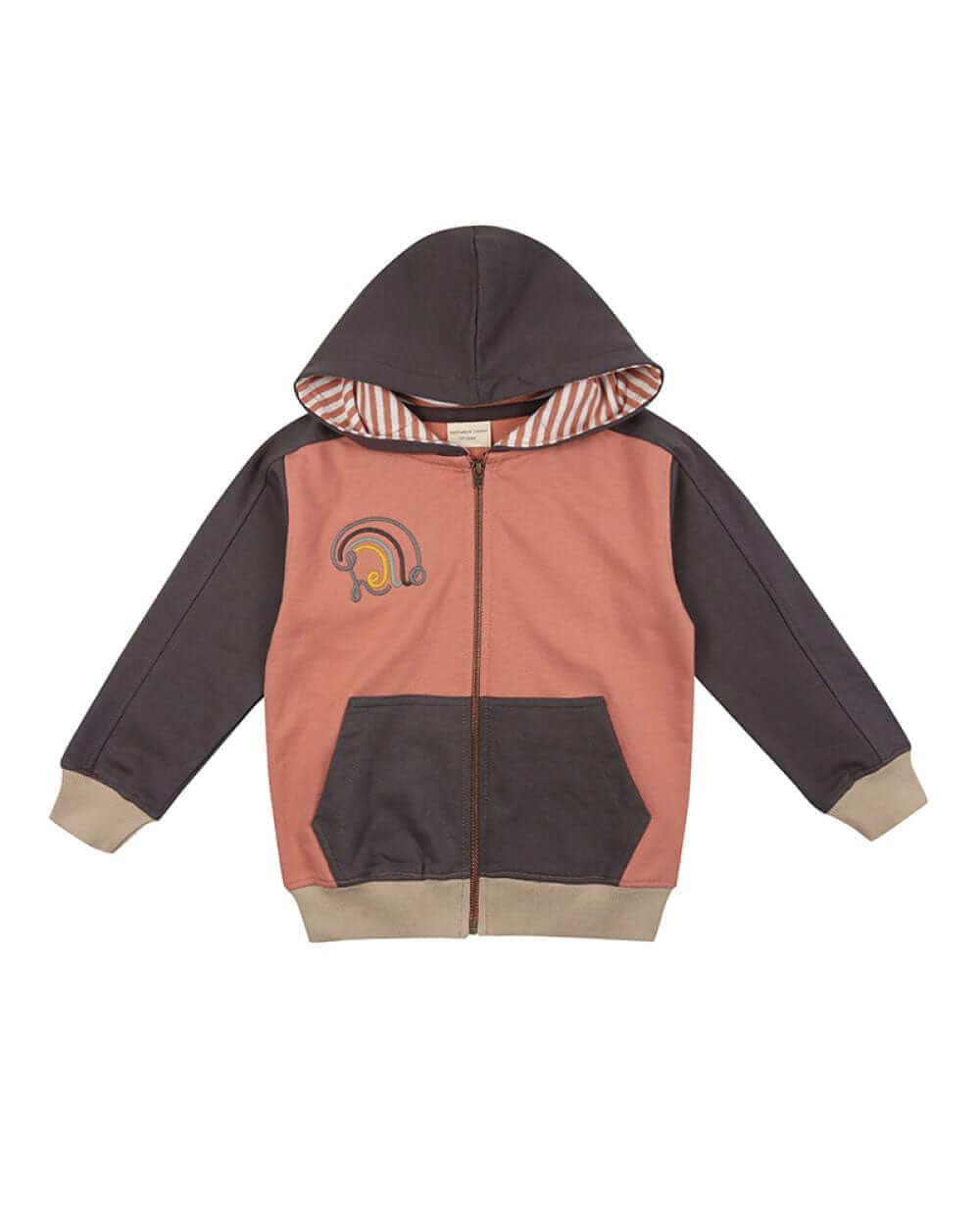 organic cotton Multicolour Colourblock Hoodie - image 2