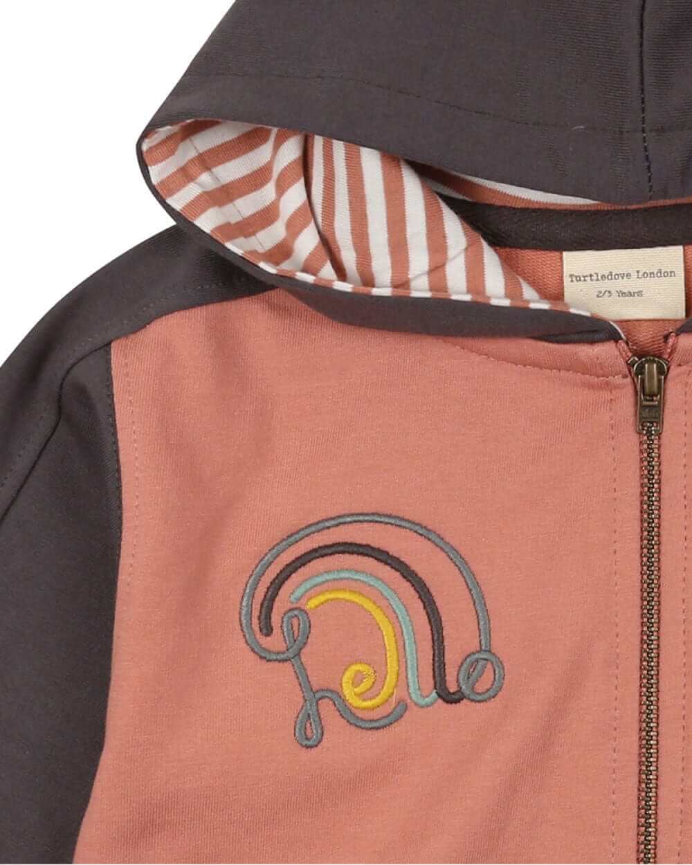 organic cotton Multicolour Colourblock Hoodie - image 4