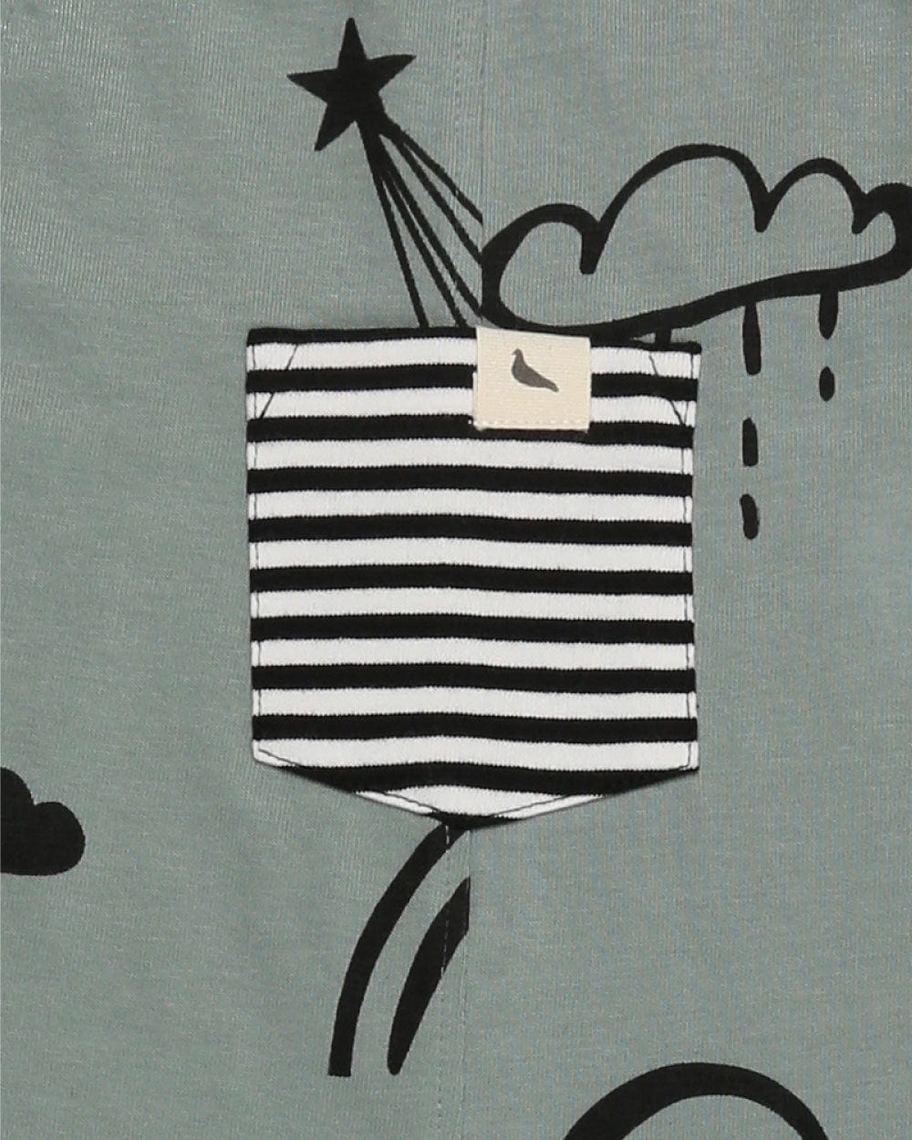 Green Rainbow Star Print Dungarees - image 5