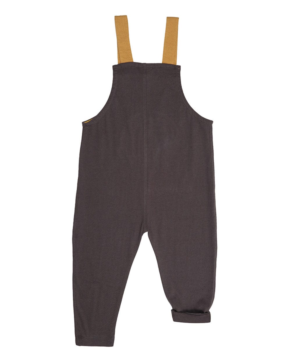 Plain Dungaree with Hello Embroidery - Turtledovelondon