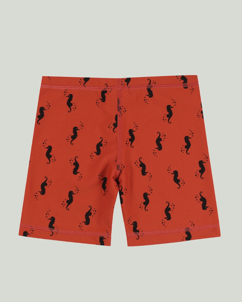 Red Seahorse Print Swim Shorts - image 2