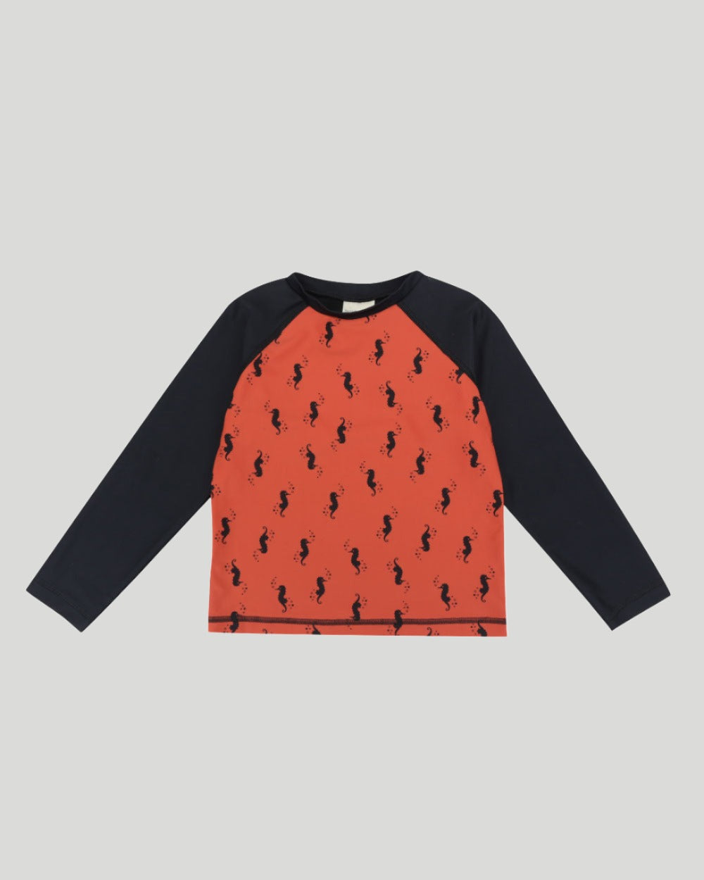 Red Seahorse Print Swim Top - image 2