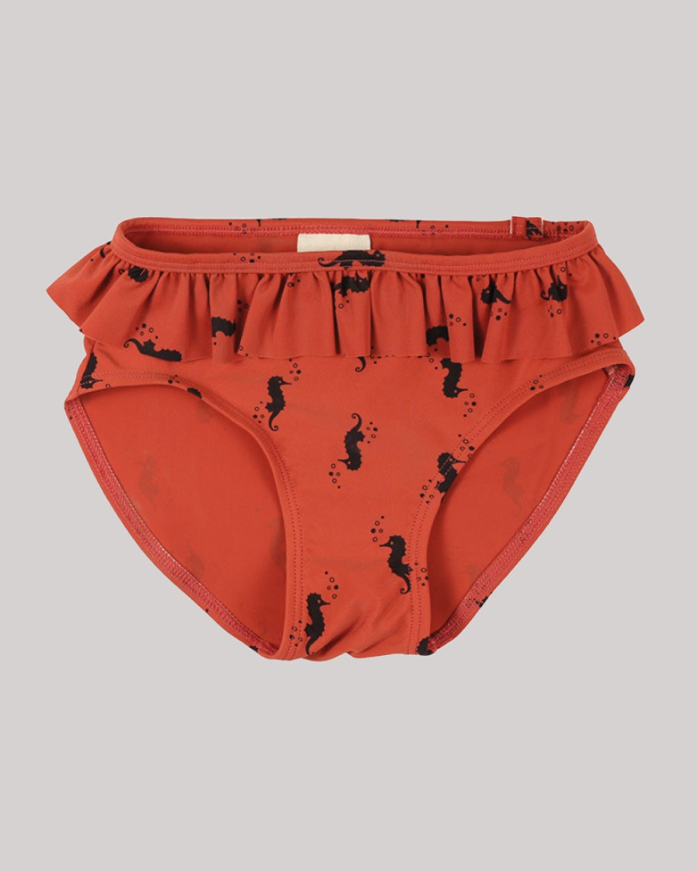 Red Seahorse Print Swim Pants - image 1