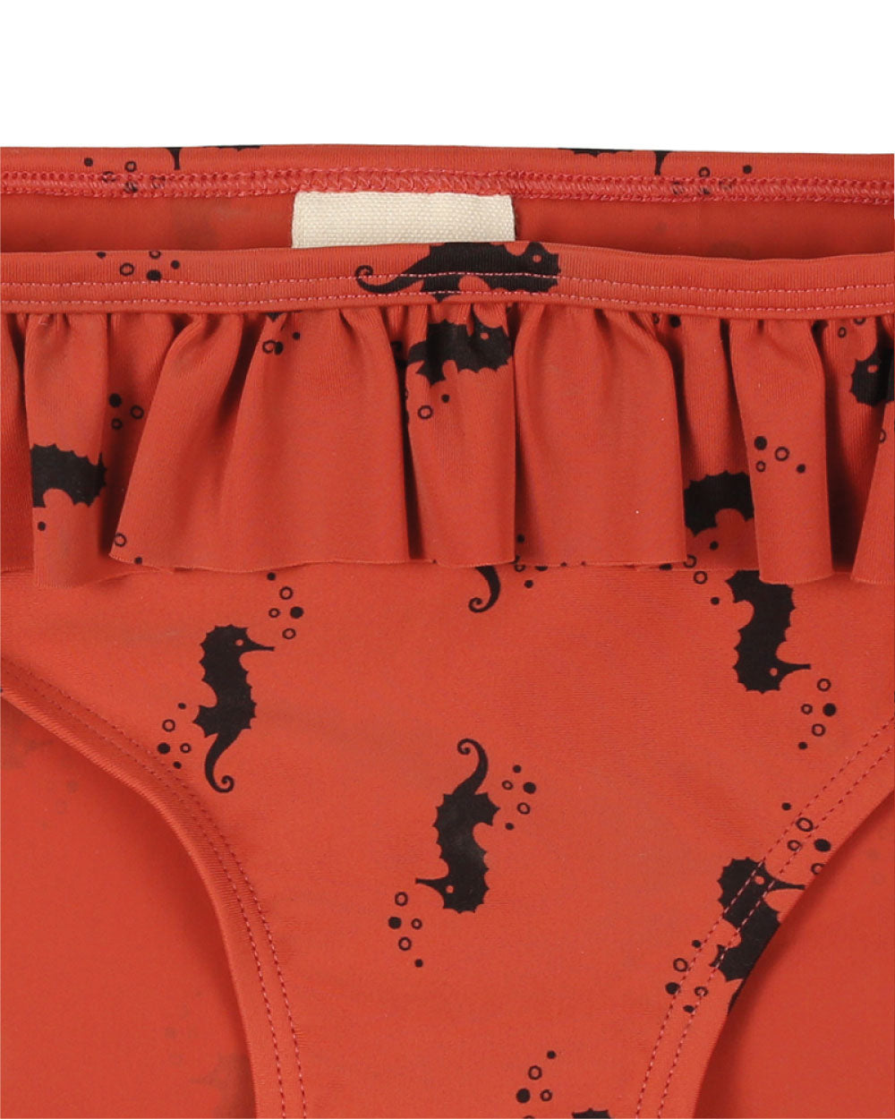 Red Seahorse Print Swim Pants - image 2