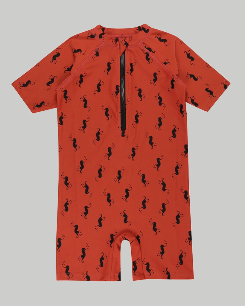 Red Seahorse Print Swimsuit - image 1