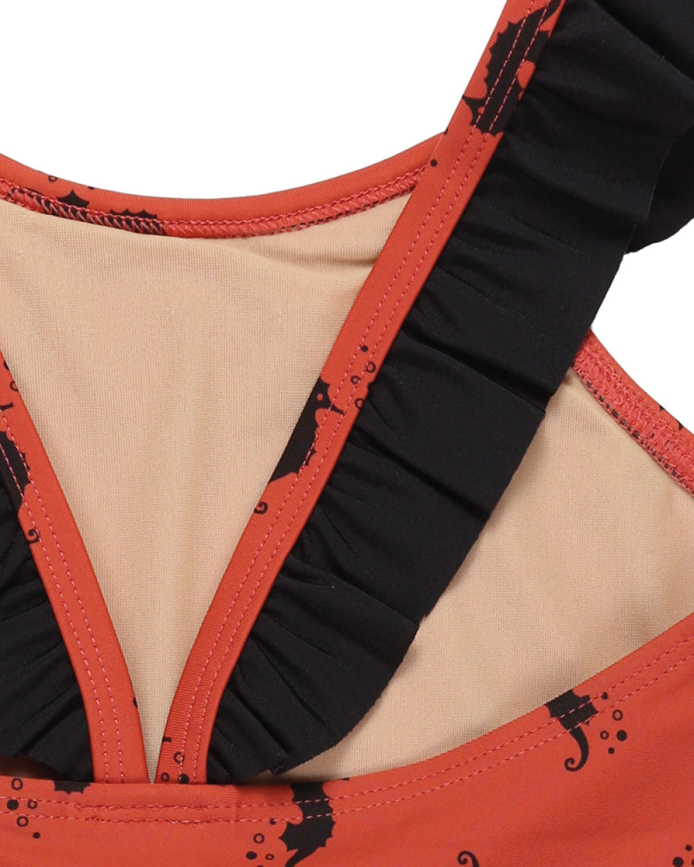 Red Seahorse Print Swimsuit - image 4