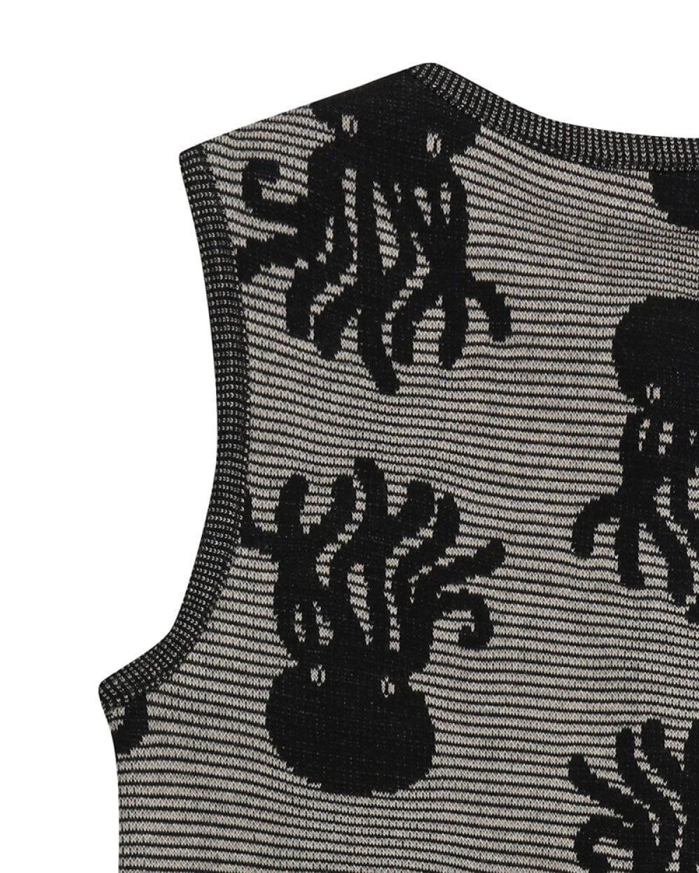 Grey Octopus Jacquard Reversible Jumpsuit - image 7