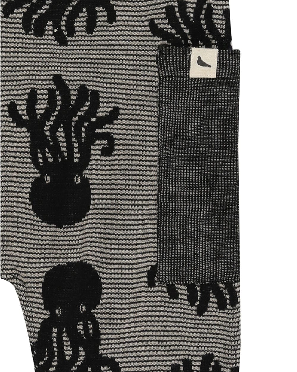 Grey Octopus Jacquard Reversible Jumpsuit - image 8