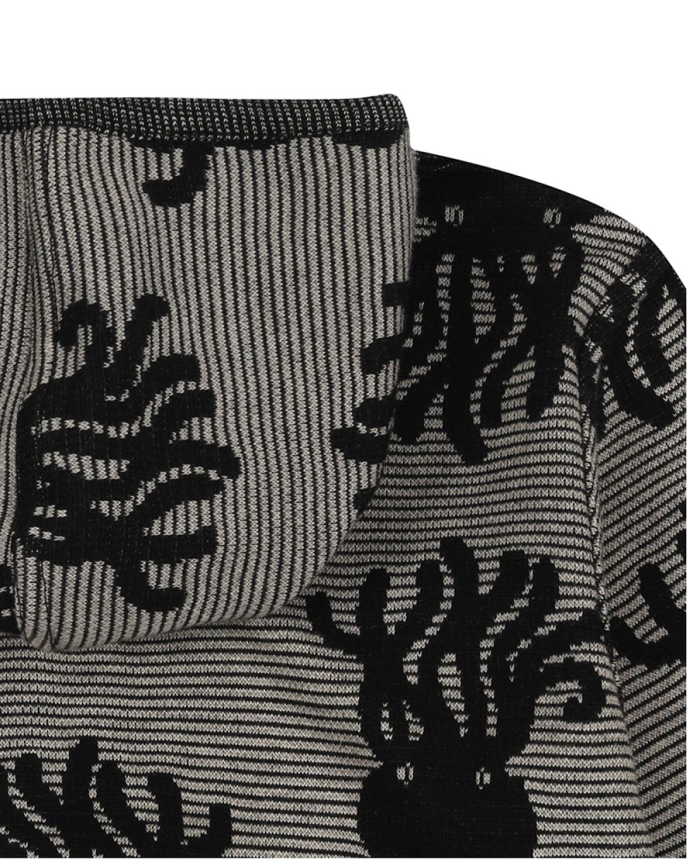 organic cotton Grey Octopus Jacquard Reversible Hoodie - image 5