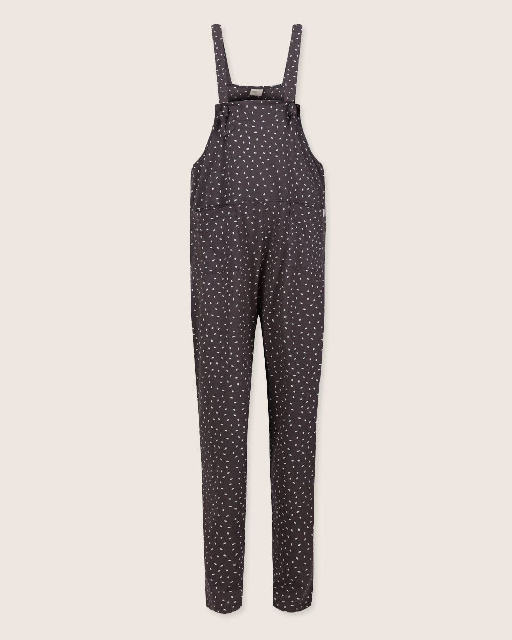 organic cotton Lila Charcoal Grey Seed Print Dungarees - image 2
