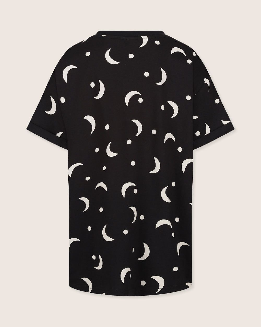 organic cotton Sam Black Half Moon Print T-Shirt - image 4