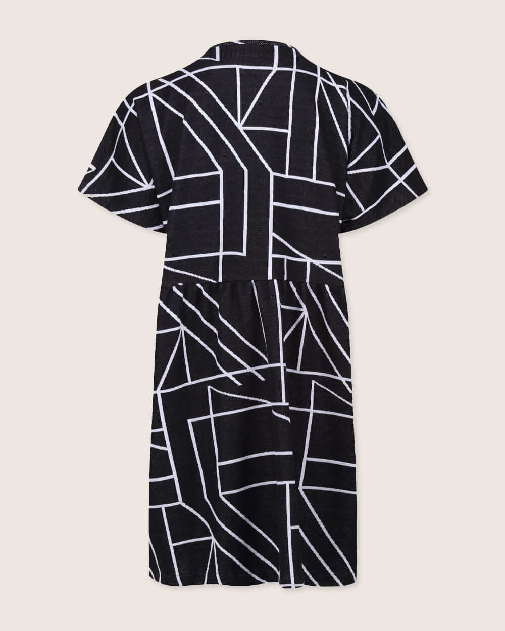 organic cotton Ada Black Geometric Print Mini Dress - image 5