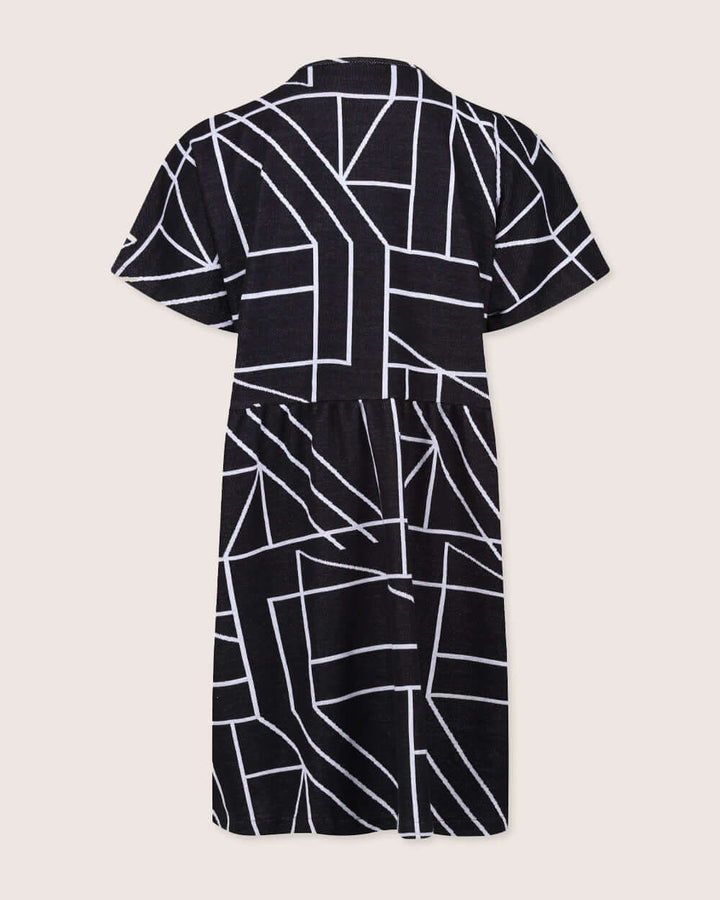 organic cotton Ada Black Geometric Print Mini Dress - image 5