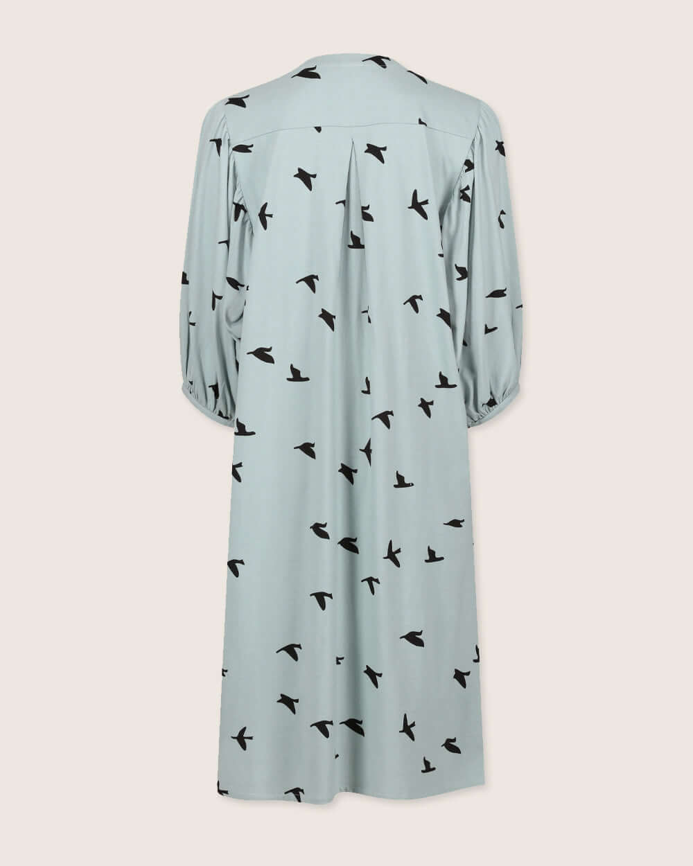 organic cotton Clara Blue Flying Bird Print Midi Dress - image 5