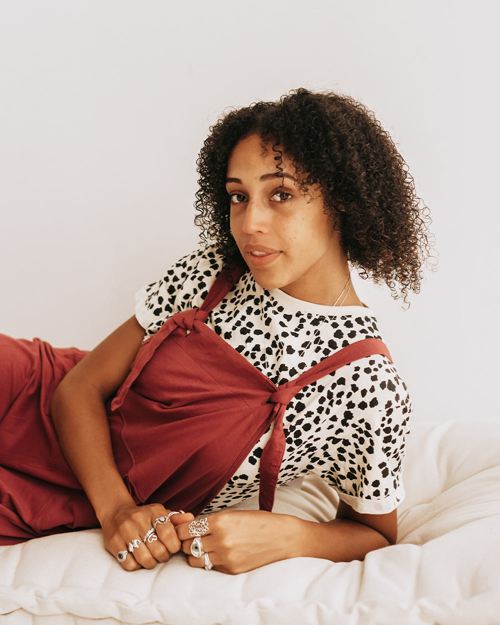 Organic cotton Sam Multicolour Closed Spot Print T-Shirt