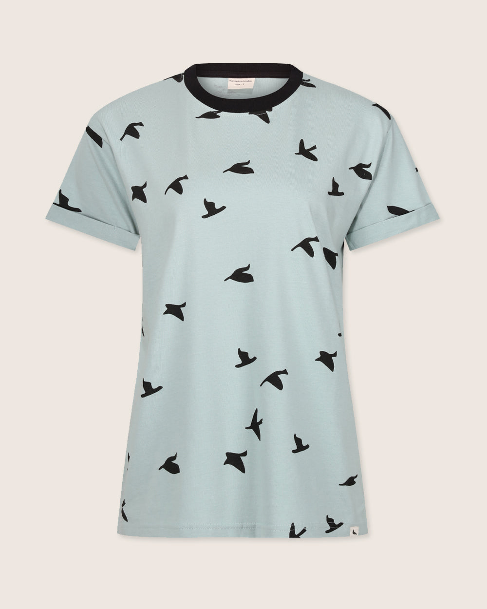 organic cotton Sam Blue Flying Bird Print T-Shirt - image 3