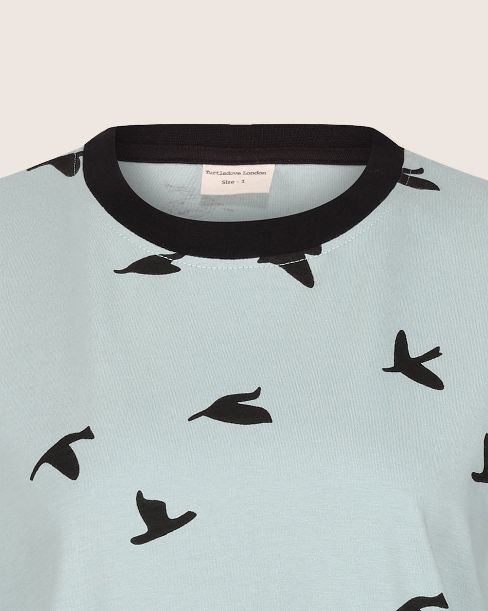 organic cotton Sam Blue Flying Bird Print T-Shirt - image 4