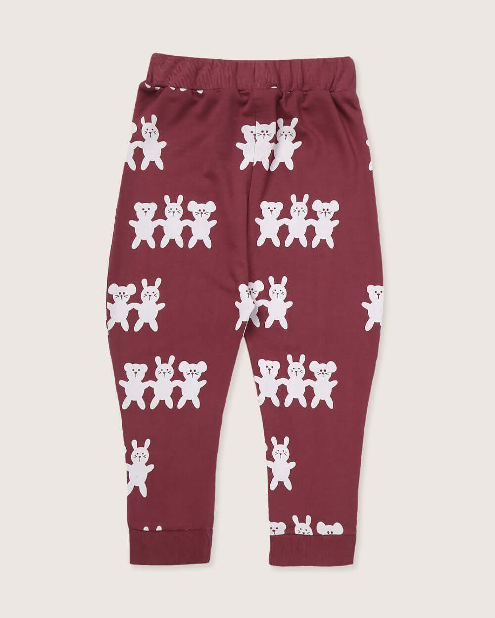 organic cotton Red Best Friends Print Harem Style Joggers - image 5