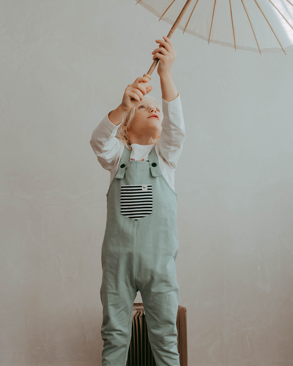organic cotton Marine Blue Dungarees - image 2