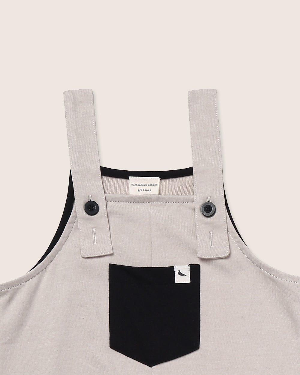 Sustainable organic cotton kids dungarees