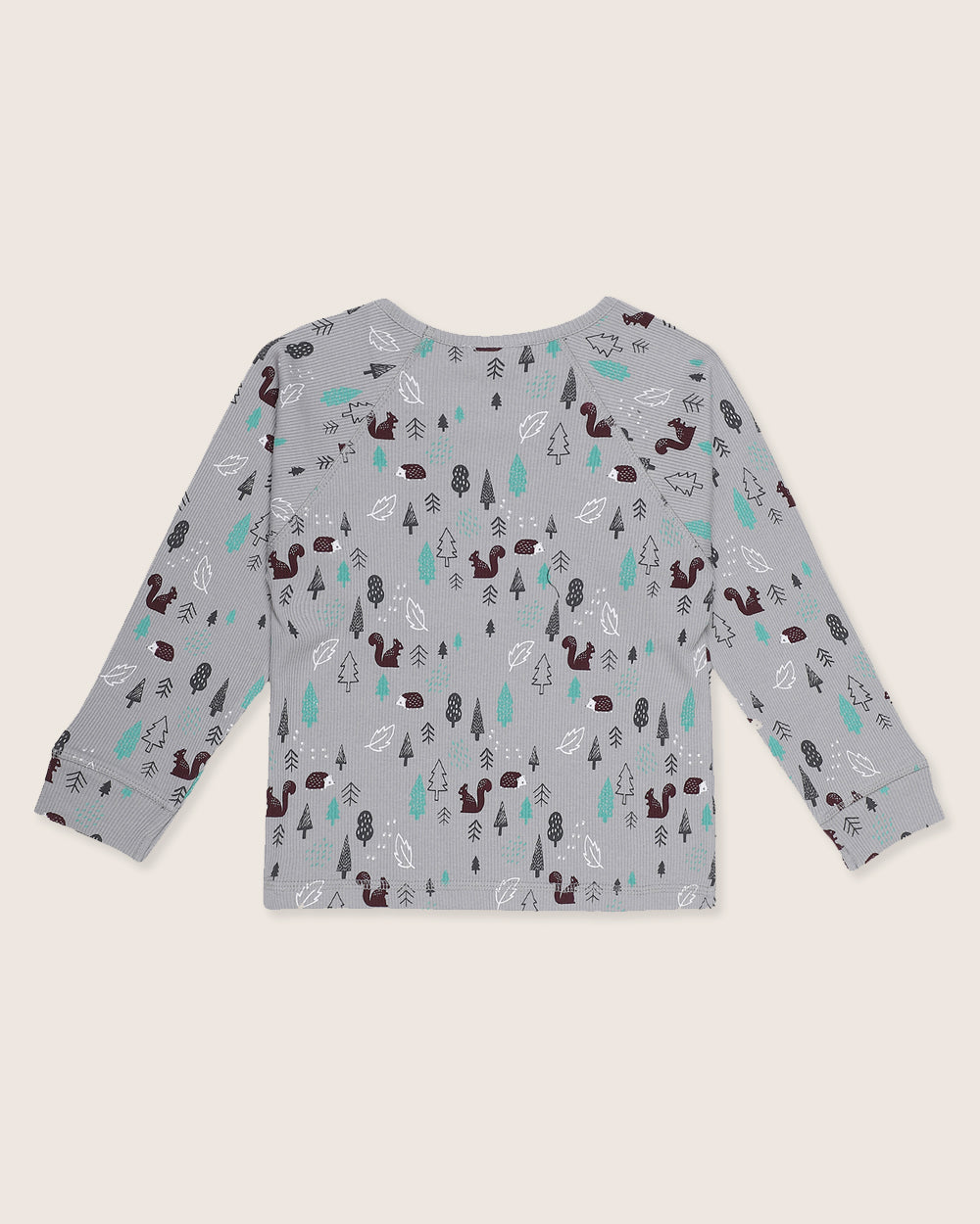 Eco-friendly organic cotton kids long-sleeve t-shirt