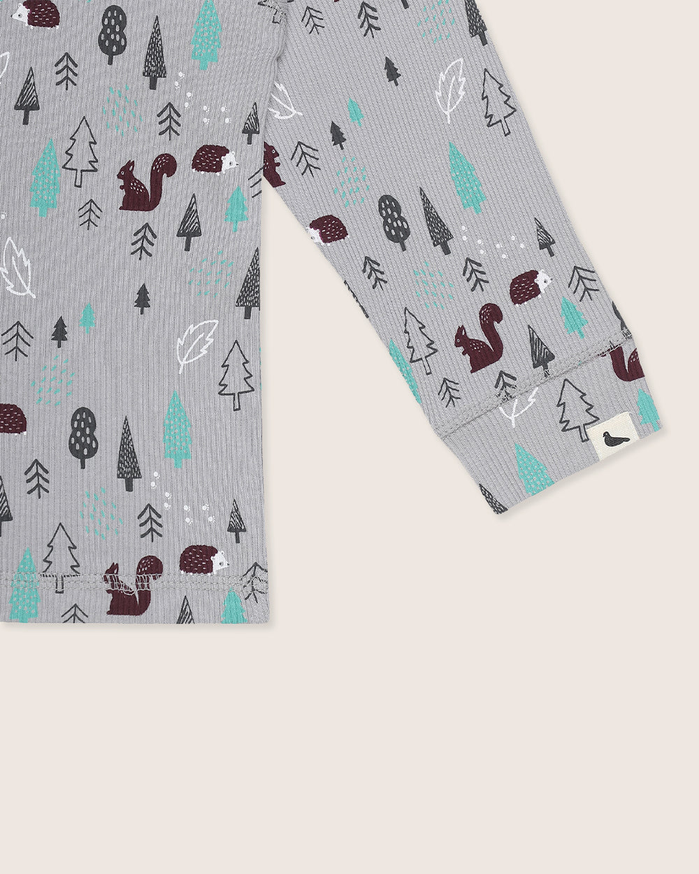 Printed organic cotton kids long-sleeve t-shirt