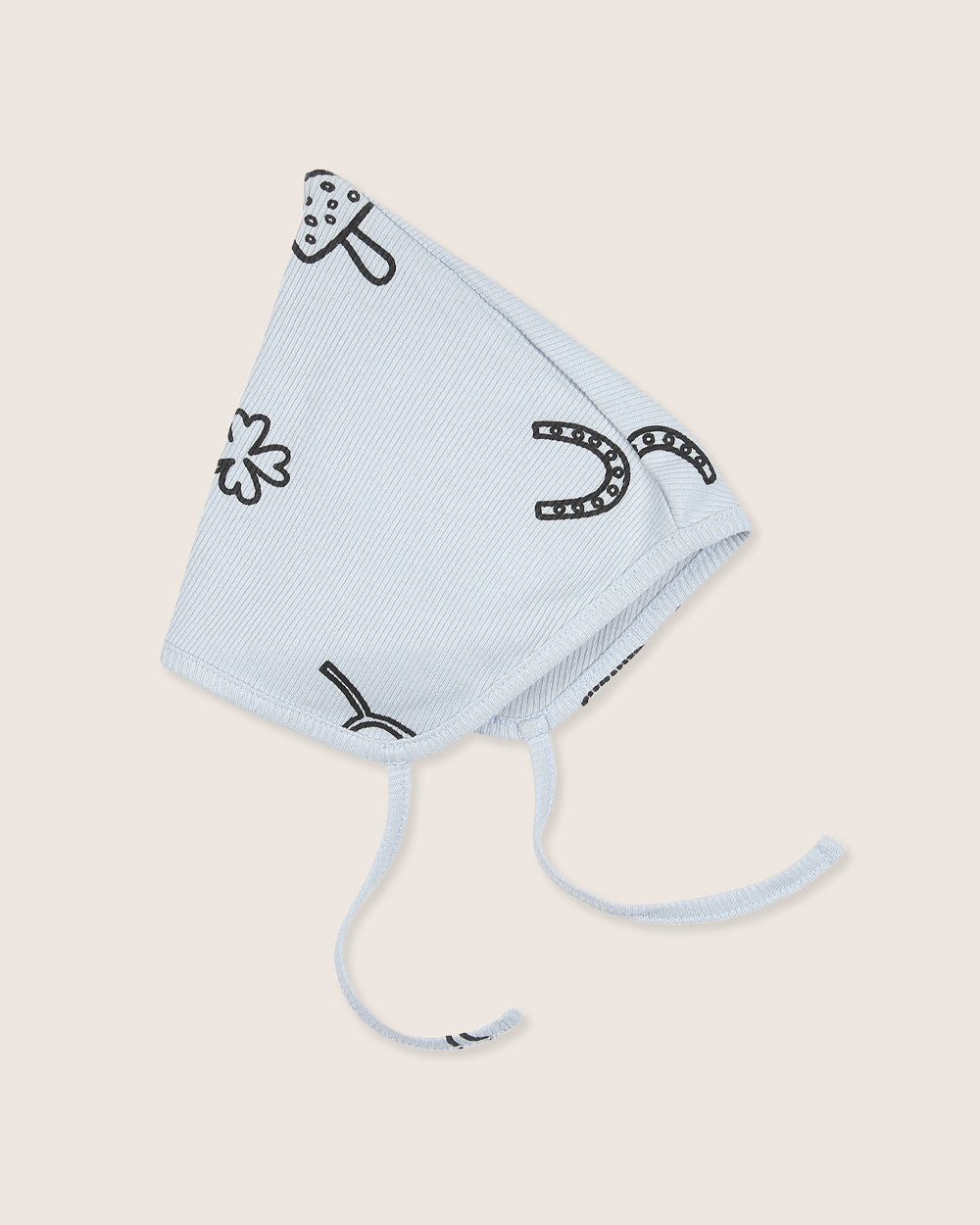 organic cotton Sky Blue Lucky Print Bonnet - image 1