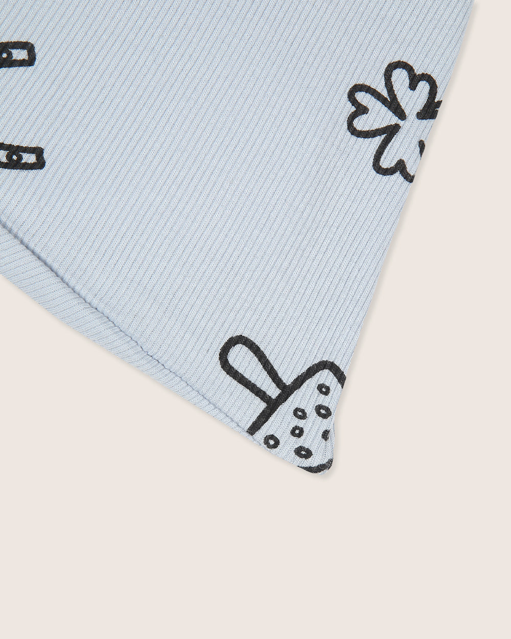 organic cotton Sky Blue Lucky Print Bonnet - image 2