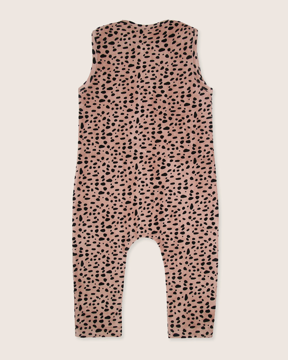 Pink Leopard Print Velour Jumpsuit - image 5