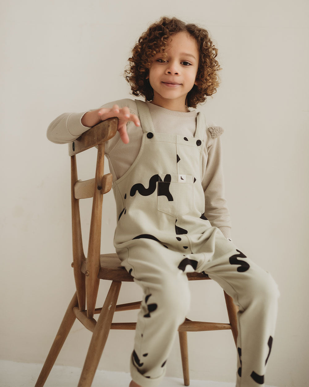 Stone Silhouette Print Dungarees - image 1
