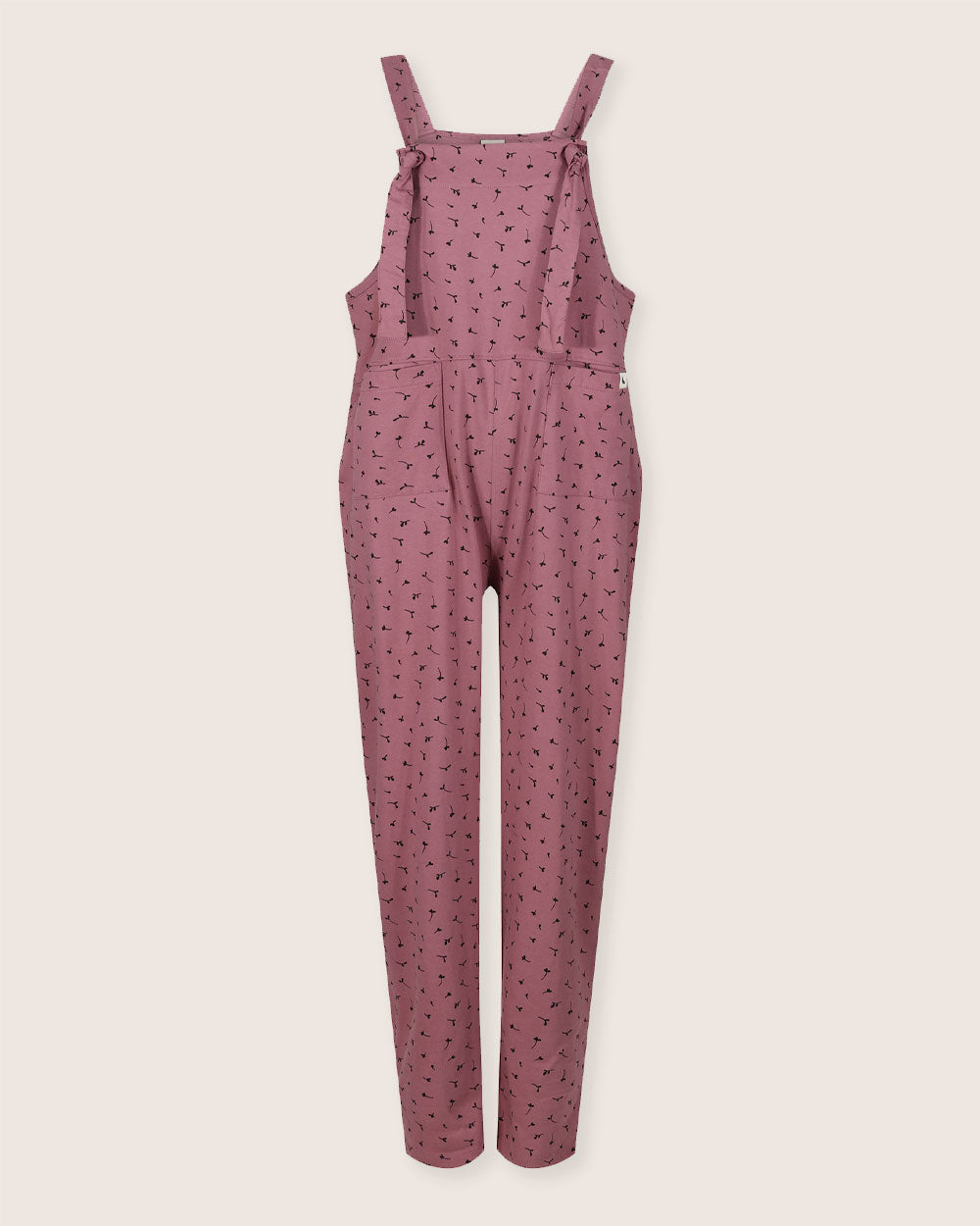 organic cotton Lila Pink Seedling Print Dungarees - image 2