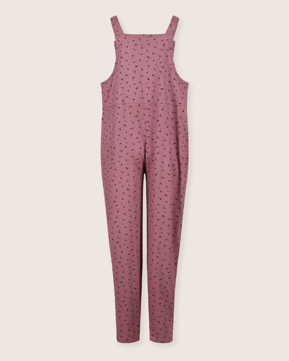 organic cotton Lila Pink Seedling Print Dungarees - image 3