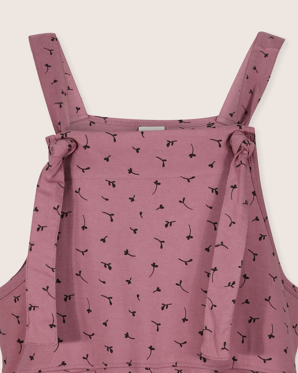 organic cotton Lila Pink Seedling Print Dungarees - image 4