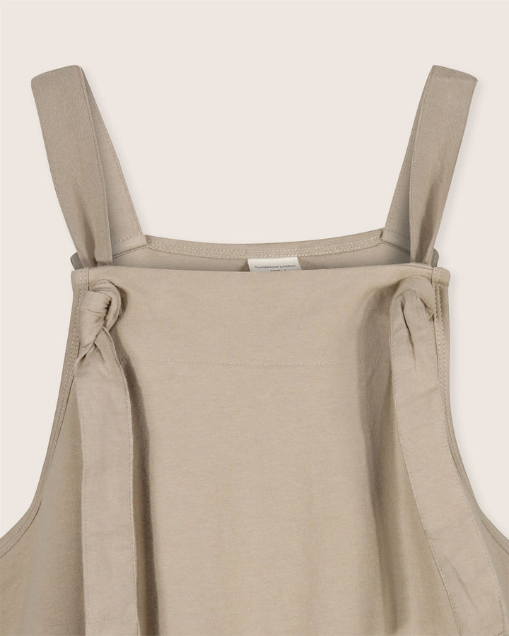 Beige womens dungarees