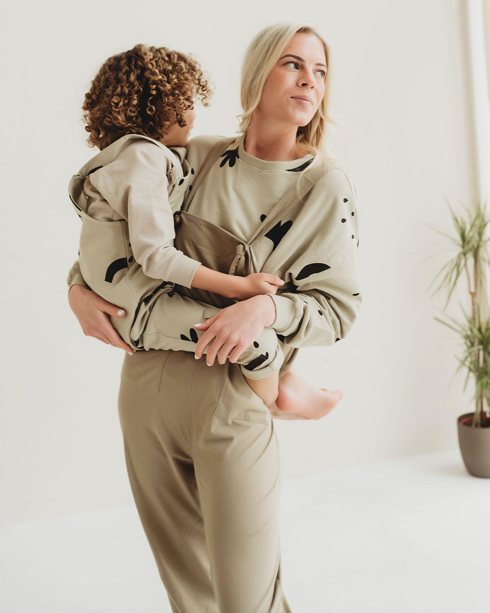 Ladies stone dungarees